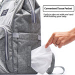 KiddyCare Diaper Bag Backpack Side Pocket View