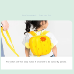 Kids Happy Cactus Backpack with Safety Harness Carry View