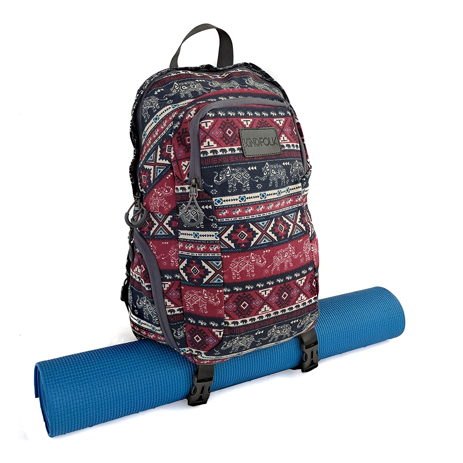 Kindfolk Yoga Mat Backpack Front View