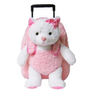 Kreative Kids Kitty Cat Rolling Backpack Front View