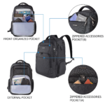 Kroser Anti-theft Laptop Backpack Pockets View