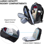 Kroser Premium Wheeled Backpack Compartment View