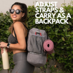 LUCKAYA Yoga Mat Tote Backpack Carry View