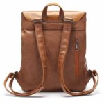LXY Leather Laptop Backpack Back View