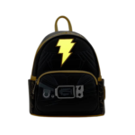 Loungefly Black Adam Light Up Cosplay Mini Backpack - Front View Night Vision