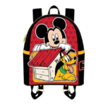 Loungefly Disney Mickey and Pluto Mini Backpack Front View