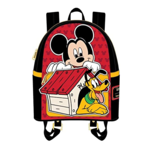 Loungefly Disney Mickey and Pluto Mini Backpack Front View