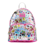 Loungefly Lisa Frank AOP Iridescent Backpack - Front View