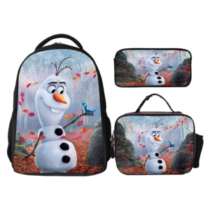 Lyzelre Olaf Kids Backpack Set Front View