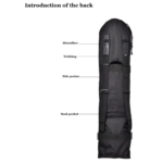 MACKAR Heavy Duty Longboard Backpack Back Detail View