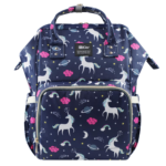 MIGER Unicorn Diaper Bag Backpack Front View