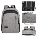 Monsdle Anti-theft Laptop Backpack Exterior View