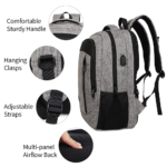 Monsdle Anti-theft Laptop Backpack Side View