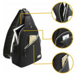 Mosiso Sling Backpack Pockets View
