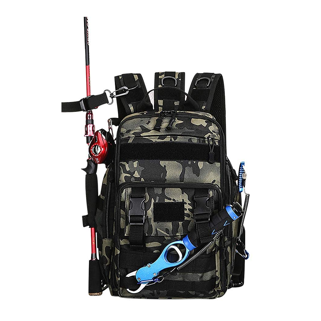 Mouhike Fishing Tackle Backpack Front View