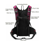 Mubasel Gear Insulated Hydration Backpack Back View