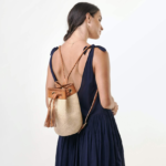 Novum Crafts Handmade Wicker Woven Backpack Carry View