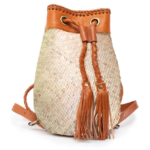 Novum Crafts Handgefertigter Rucksack aus Weidengeflecht Vorderansicht