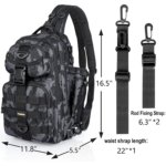 PLUSINNO Fishing Tackle Backpack Dimension View