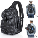 PLUSINNO Fishing Tackle Backpack Front View