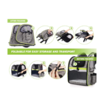 Pecute Pet Carrier Backpack Fold View