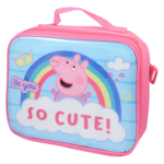 Peppa Pig Backpack Lunch Box Set Front Lunch Box View