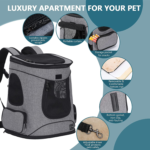 Petsfit Comfort Dog Backpack Front Detail View