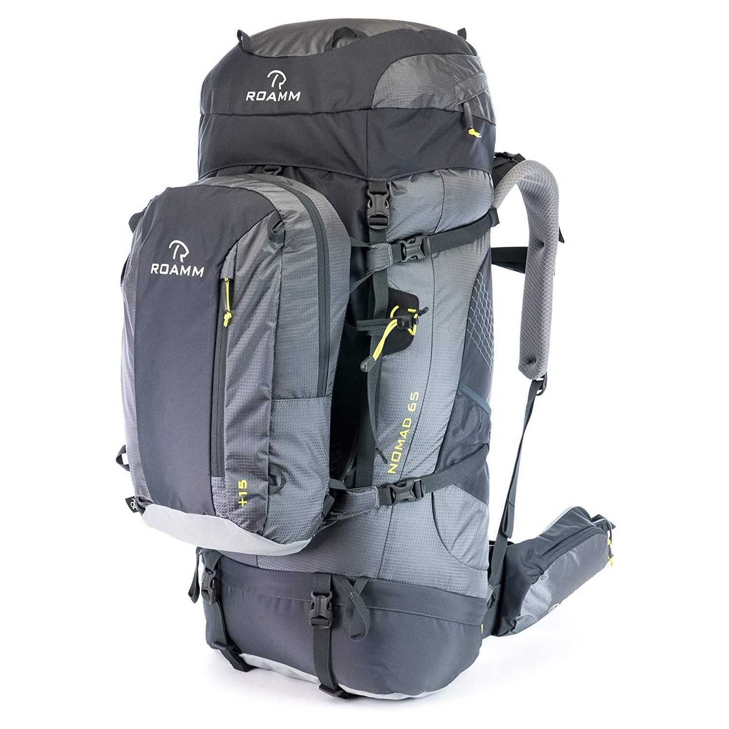 Roamm Nomad 65 +15L Backpack Side View