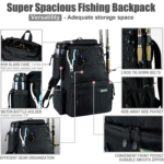 Rodeel Fishing Tackle Backpack Detail View