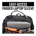 Rugged Tools Widok laptopa z plecakiem w miejscu pracy