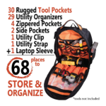 Rugged Tools Worksite Backpack Tools View