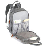 Ruvalino Multifunction Diaper Backpack Front Pocket View 2