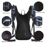 SHARKMOUTH 7601 Hydration Backpack Back View