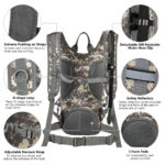 SHARKMOUTH Tactical Hydration Backpack Back View