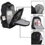 SKYMOVE Wheeled Laptop Backpack Interior View