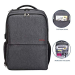 SLOTRA Laptop Backpack with Lunch Box Front View