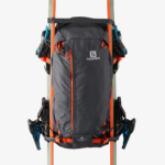 Salomon Qst 30 Backpack Front with Ski View