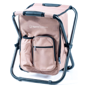 Savvy Outdoors Mini Backpack Cooler Chair Front View