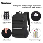 Simbow Skateboard Backpack Detail View