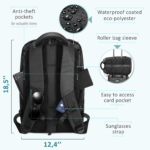 Sterkmann 30L Expandable Backpack Back View