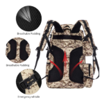 Sucipi Fishing Tackle Backpack Back View