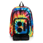 Super Real Business Tie Dye Bluetooth Speaker Backpack FrontView