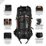 TETON Sports Mountain Adventurer 4000 Backpack Front Detail View