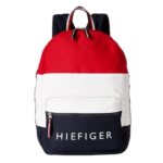 Tommy Hilfiger Men's Patriot Colorblock Canvas Backpack Front View