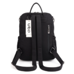 UTO Convertible Synthetic Leather Backpack Back View