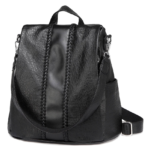 Vaschy Anti-theft Leather Backpack