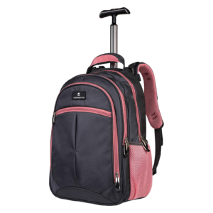 Volkano Compact Rolling Backpack Side View