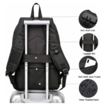 WENIG Anti-theft Laptop Backpack Back View