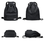 W&F Gym Drawstring Backpack Exterior View