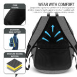 XDesign Anti-theft Laptop Backpack Back View 2